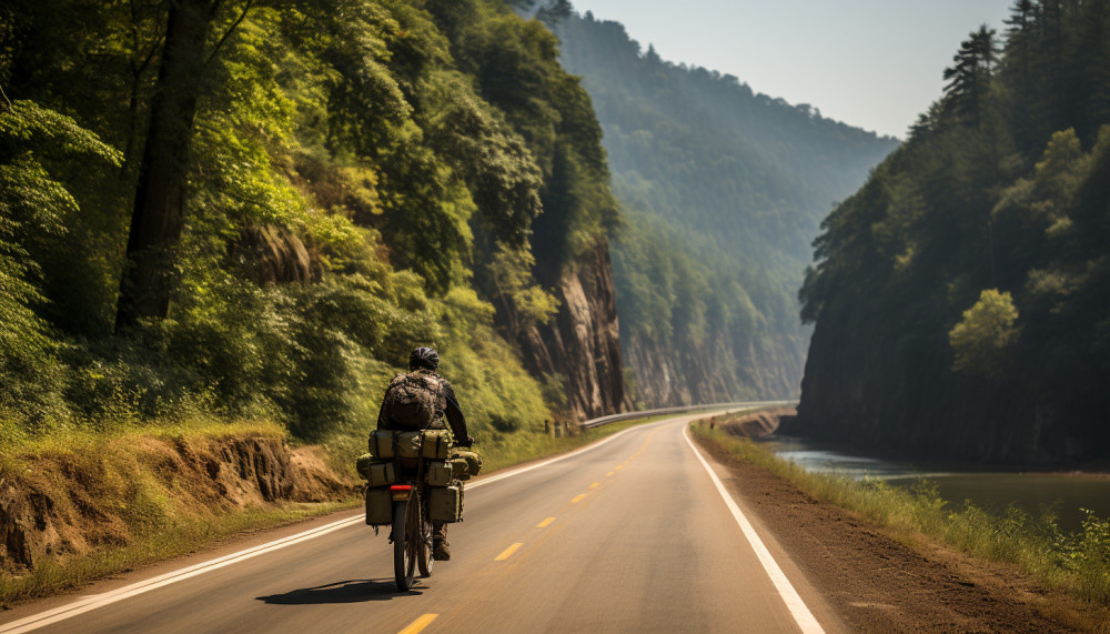 What are the advantages of a bicycle trip
